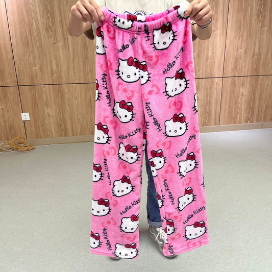 Cartoon Cat Pajama Pants