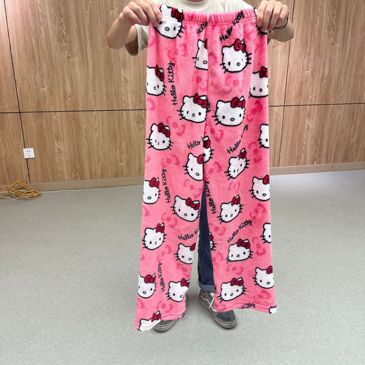 Cartoon Cat Pajama Pants